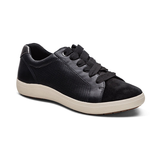 Courtney Lace-up Sneaker - Black banner