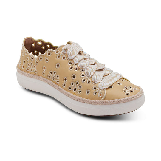 Charlotte Lace-Up Sneaker - Butter banner