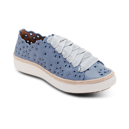 Charlotte Lace-Up Sneaker - Hazy Blue banner