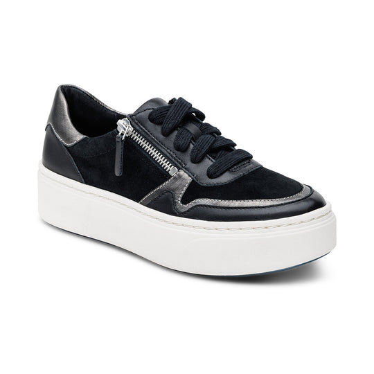 Leigh Arch Support Platform Sneaker - Black banner