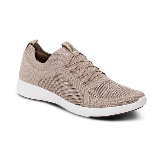 Jocelyn Knit Slip-On Sneaker - Tan banner