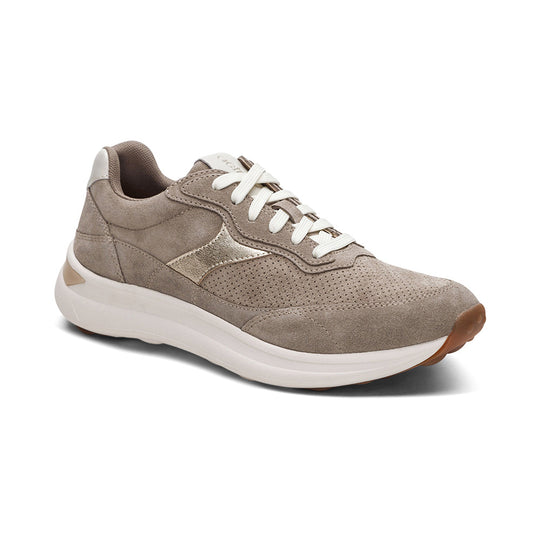 Emily Lace-Up Sneaker - Taupe banner