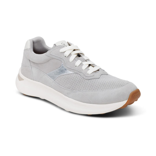 Emily Lace-Up Sneaker - Grey banner