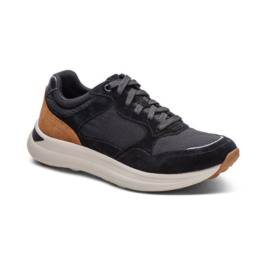Molly Lace-Up Sneaker - Black banner